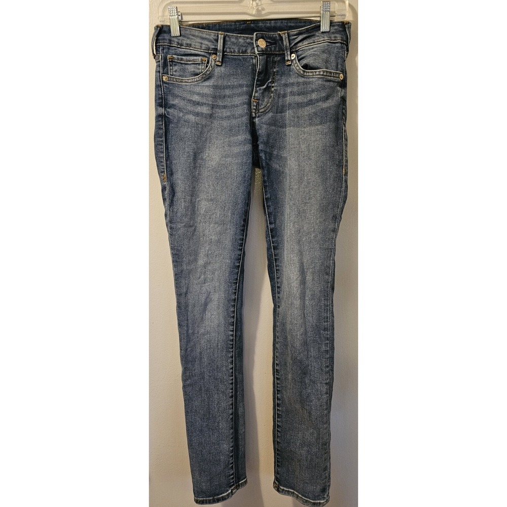 True Religion Women's Stella Mid Rise Skinny Jeans Medium Wash Size 27